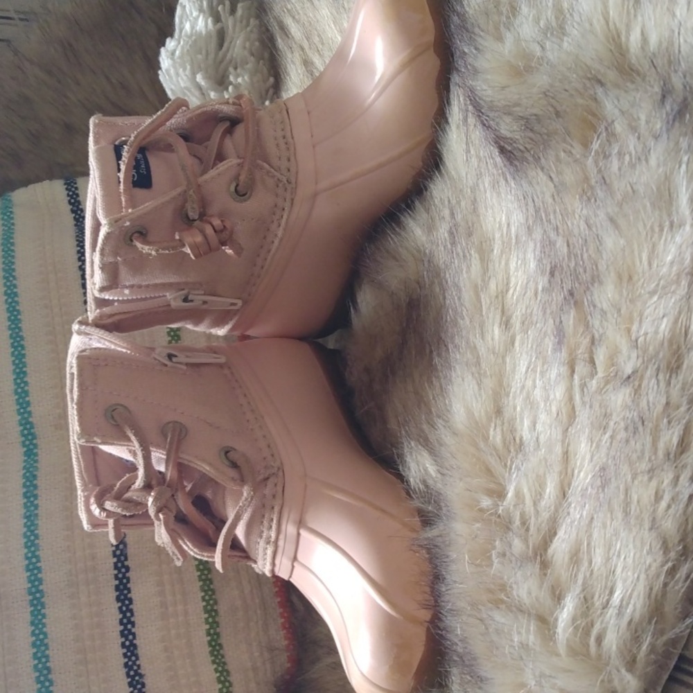 Sperry Pink Saltwater Boots - Picture 3 of 8